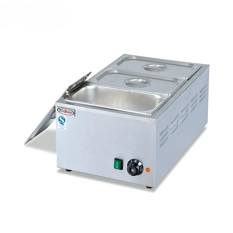 Counter top stainless steel commercial fast food buffet electric bain marie food warmer