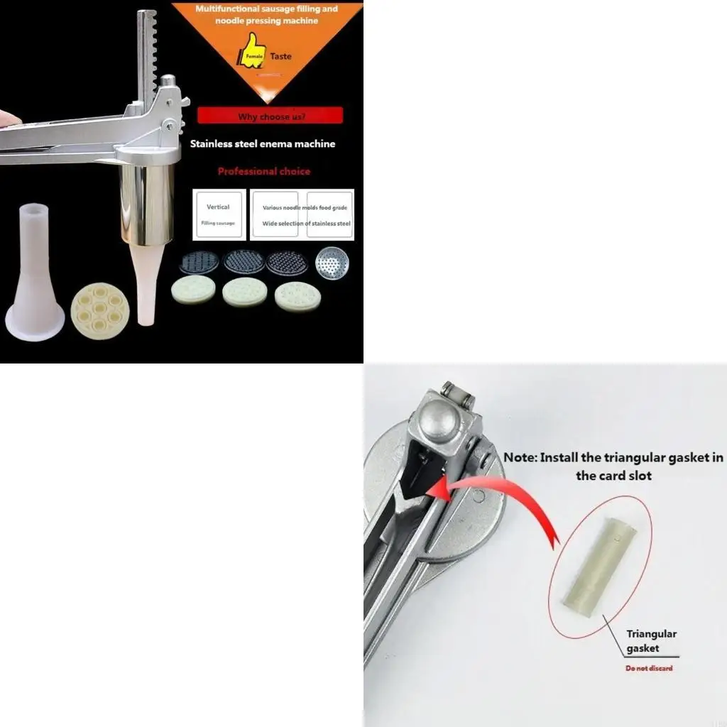   Hand Crank Pastas Press Stainless Steel Design Simple Operation Freshing Noodles