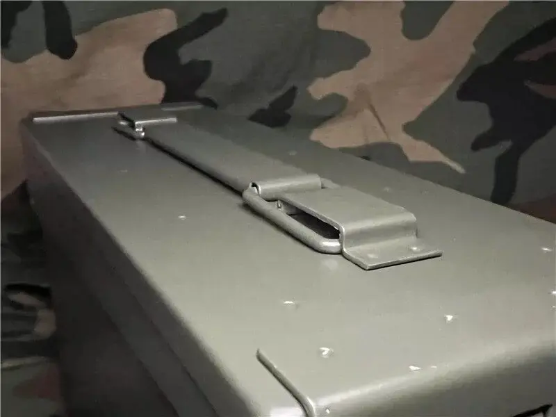 Military Green Olive Green Iron Box NATO American 12.7mm 7.62mm Material Box Miscellaneous Storage Safe Box view 4