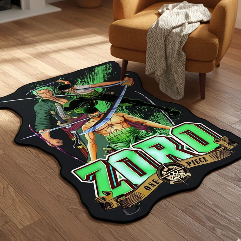 

Цельный ковер в стиле аниме Луффи Фигурка Зоро Популярный стиль Ямато Настроить мультяшный ковер Ковер ручной работы для домашнего декора