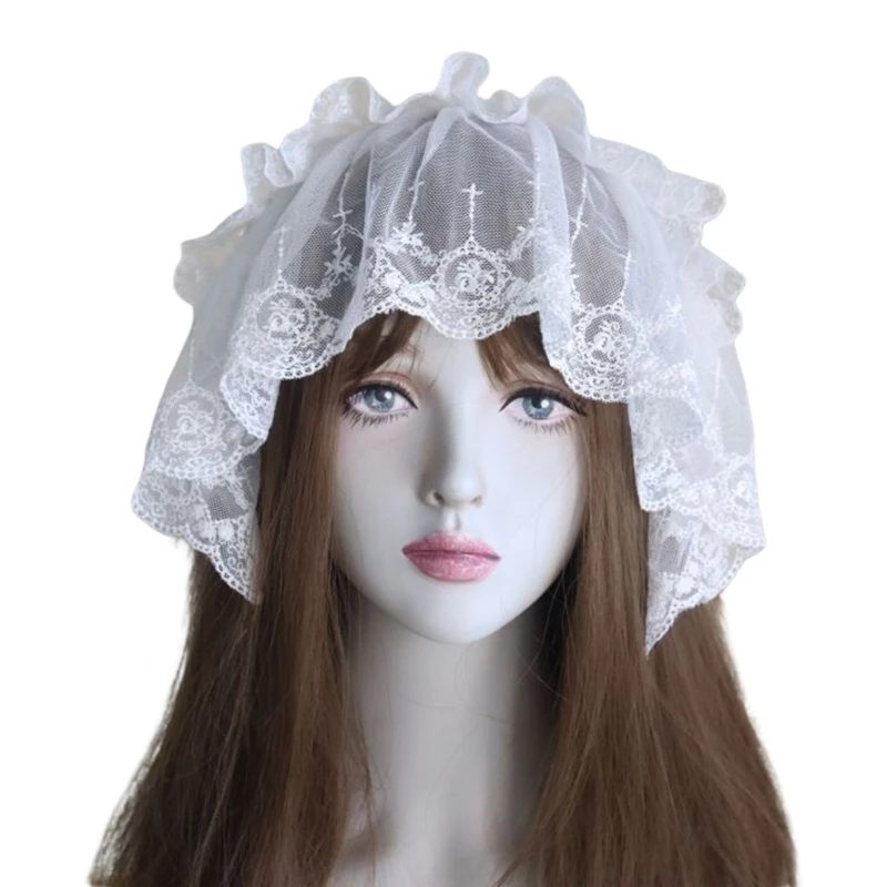 Girl Gothic Bows Lace Headwear Subculture Headbands Maid Cosplay Photography