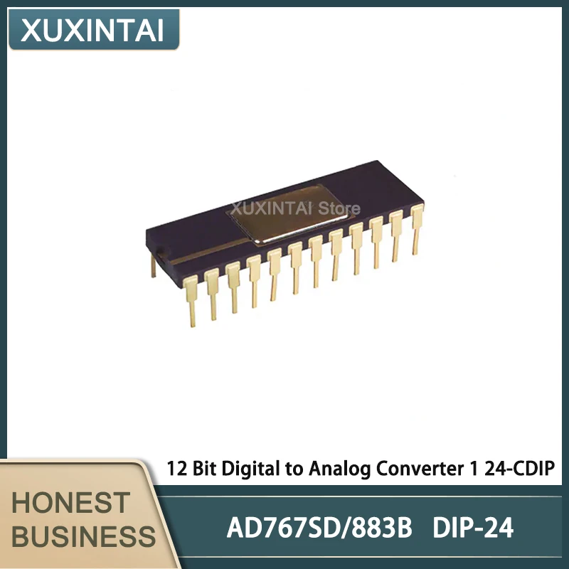 

1~5Pcs New Original AD767SD/883B AD767SD 12 Bit Digital to Analog Converter 1 24-CDIP