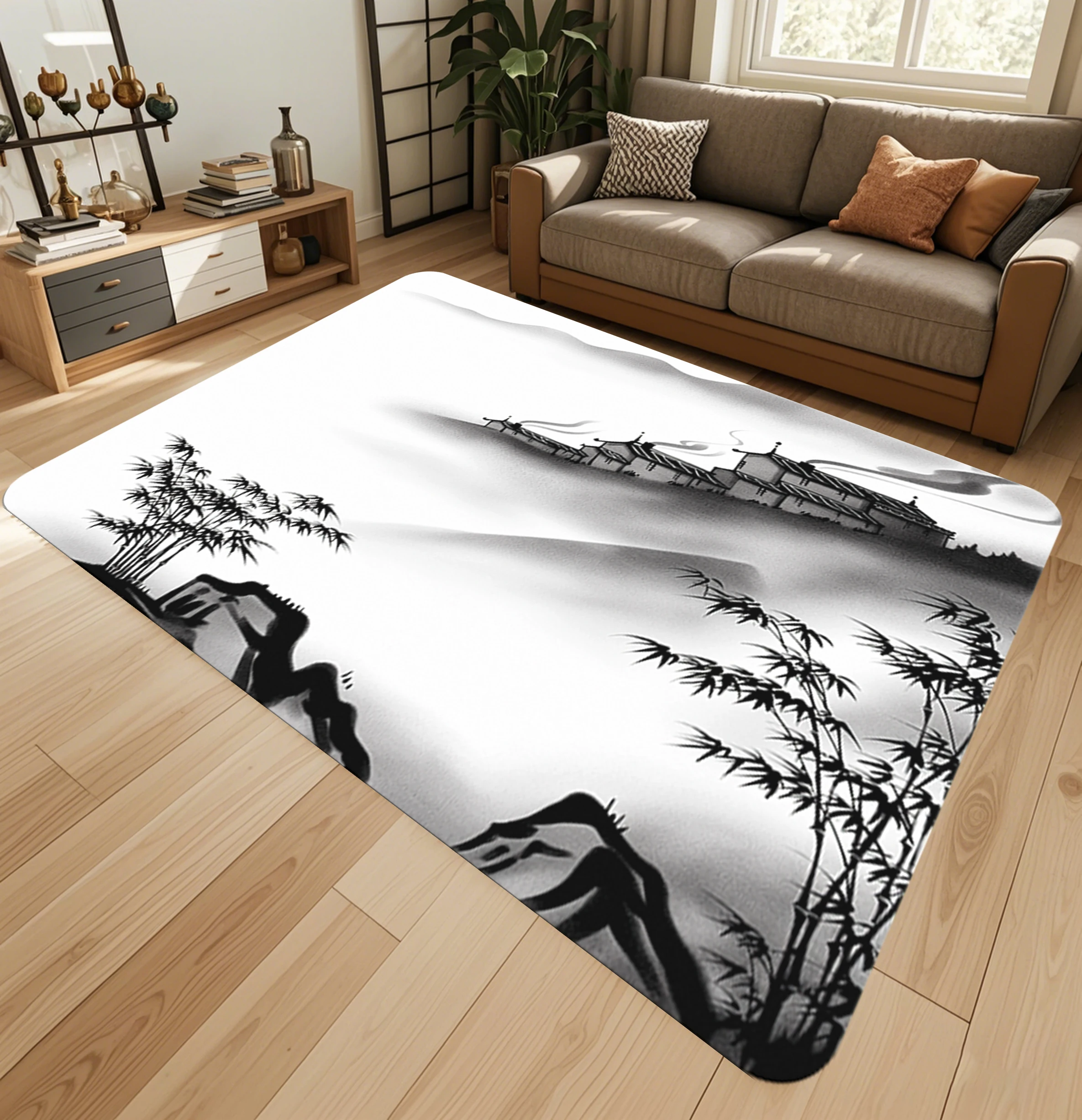 VIKAMA Upgraded Material Kitchen Bathroom Living Room Laundry Room Stain-resistant Washable Thickened Carpet Rugs Home Decor