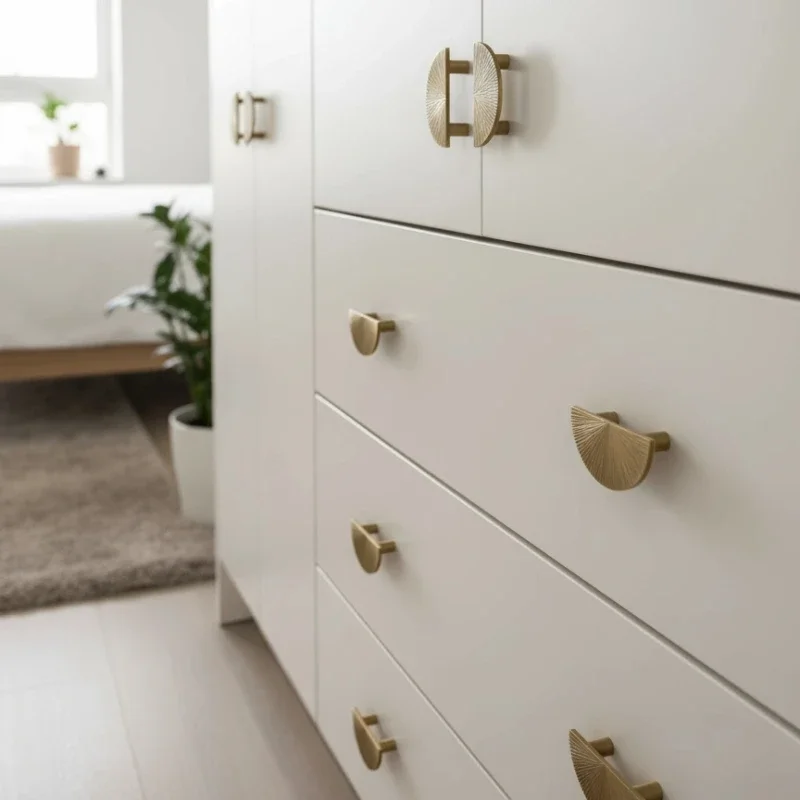 

Handmade Hammer Wardrobe Cabinet Door Handle Bronze Half Moon Knobs Desk Drawer Pulls Furniture Hardware Kitchen Accessories