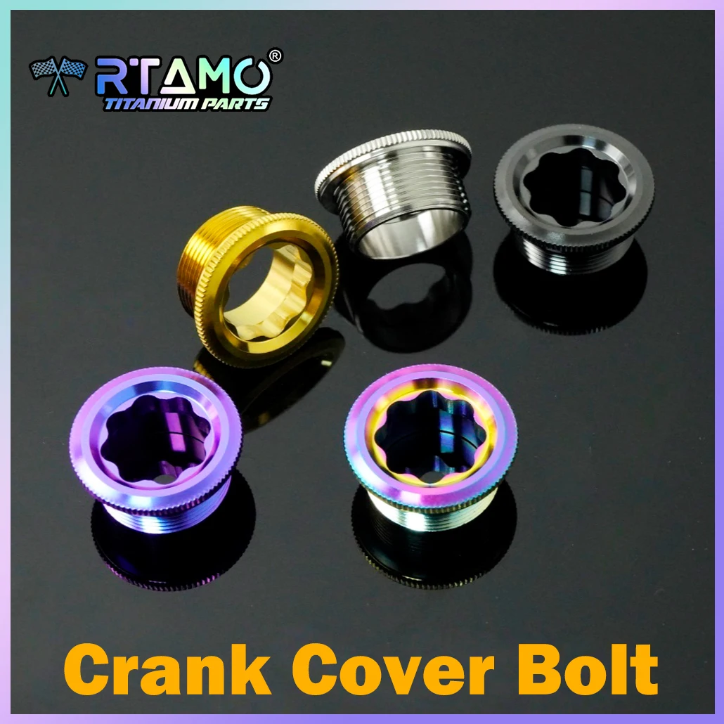 RTAMO M20 Crank Cover Bolt Gr5 Titanium Nut Fasteners for MTB BMX Road Bike Crankset Cap Highstrength