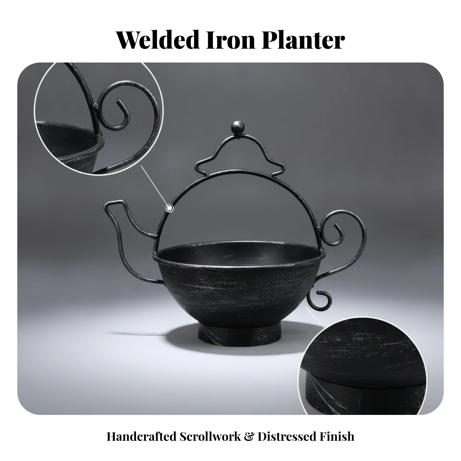 Teapot Planter Vintage Tea Pot Planter Teapot Flower Pot Farmhouse Decorative for Gardeners, Garden, Patio