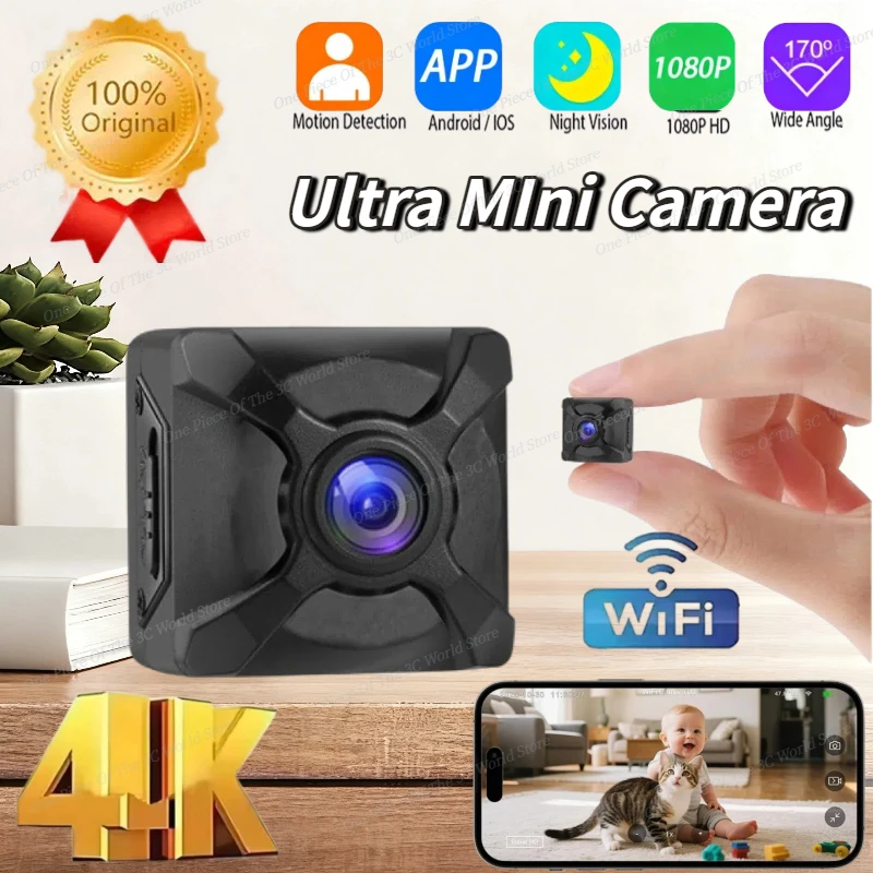 جديد X5 4K HD كاميرا أمان WiFi لاسلكية في الهواء الطلق داخلي للرؤية الليلية لا حاجة للطاقة SD بطاقة كشف الحركة تخزين سحابي مجاني