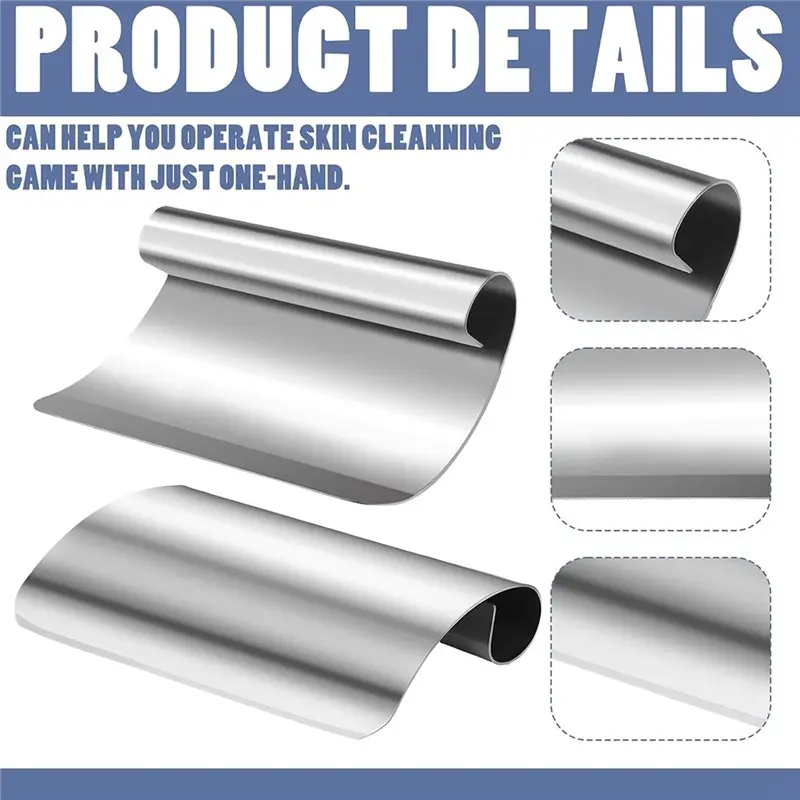 2025 حار نمط 2 قطعة سكين اللحم سكين التحنيط أداة لوازم الفولاذ المقاوم للصدأ الحيوان إخفاء مكشطة اللحم إزالة السيارات سكين