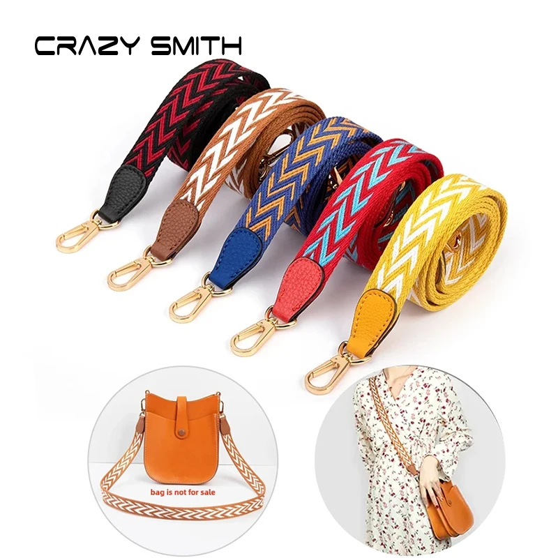 CRAZYSMITH Canvas Bag Strap For Hermes Evelynn Handbags Shoulder Strap Replacement Retrofit Extension Strap Bags Accessories