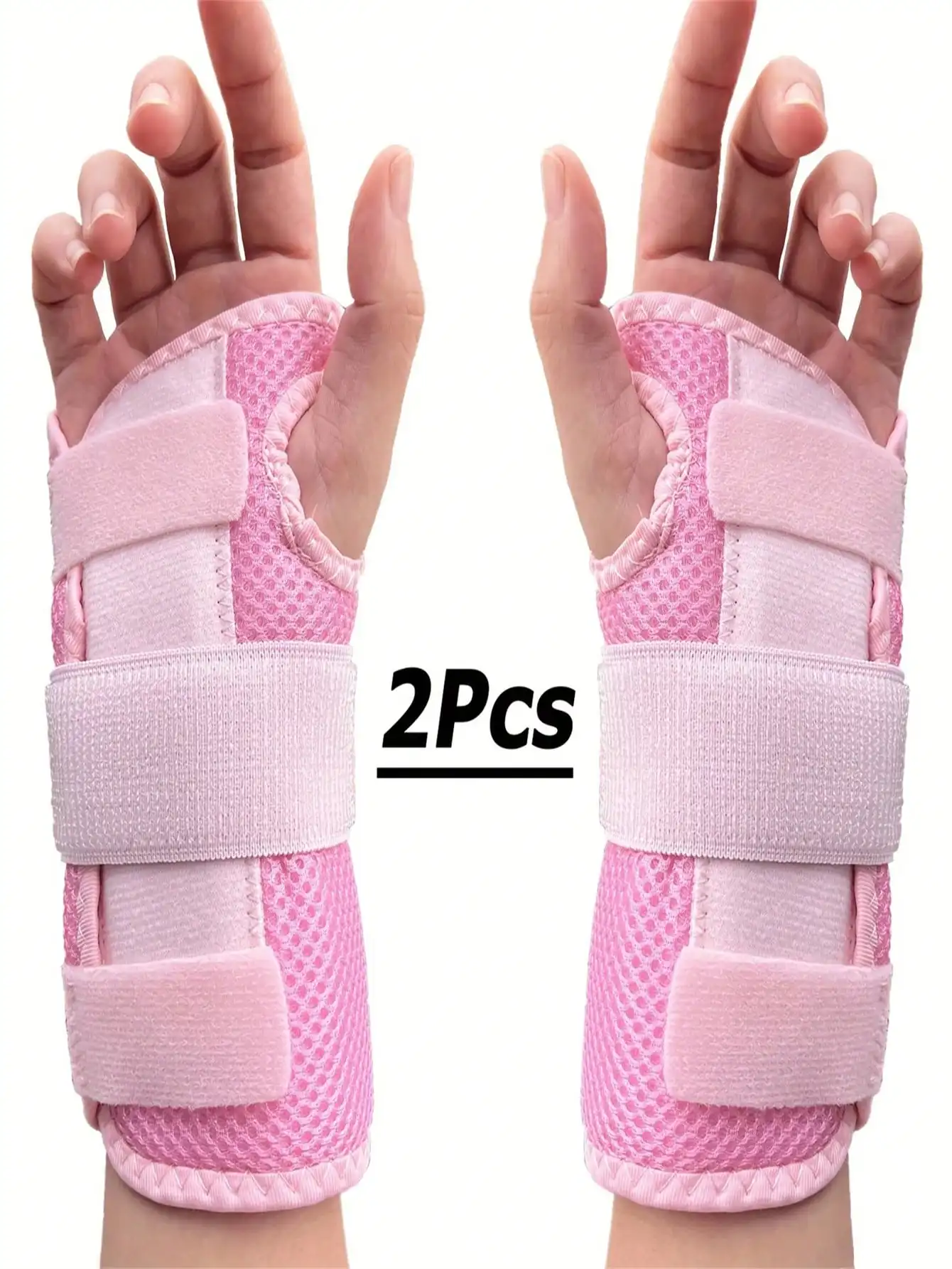 

1Pc/2Pcs Double-Layer Wristband - Sturdy Support, Breathable Mesh Design, Suitable for Sports Healing, Hand Relaxation, Stable Fit, a Must-Have for Active Life
