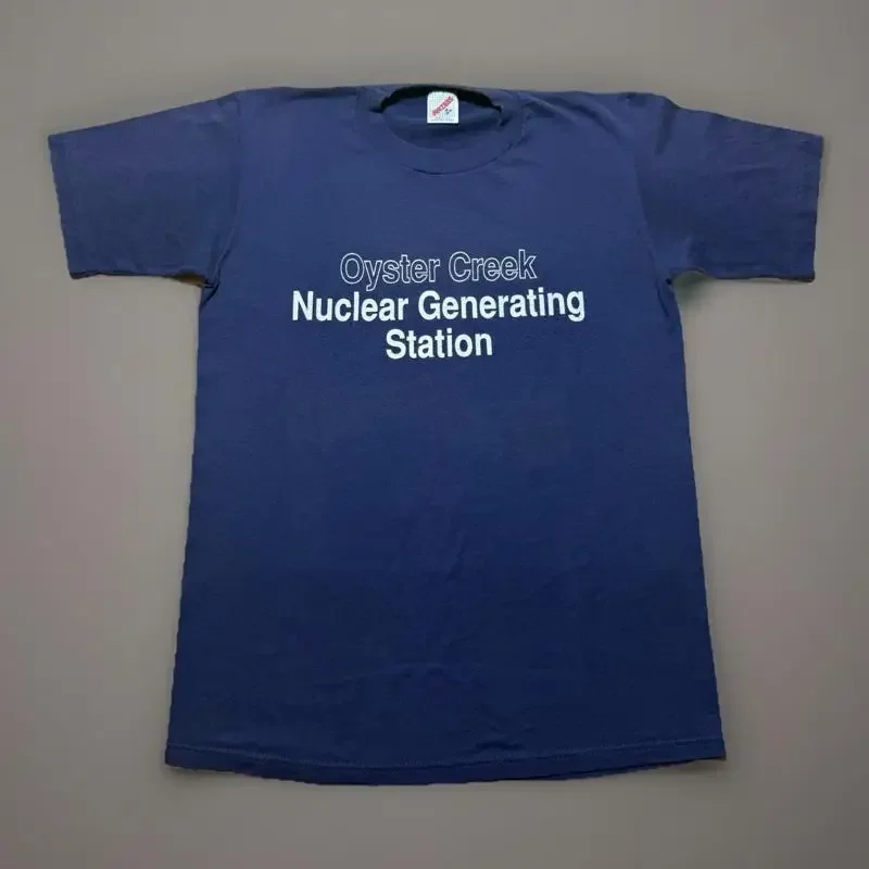 Vintage 80S Oyster Creek Nuclear Generating Power Station Faded T Shirt Medium