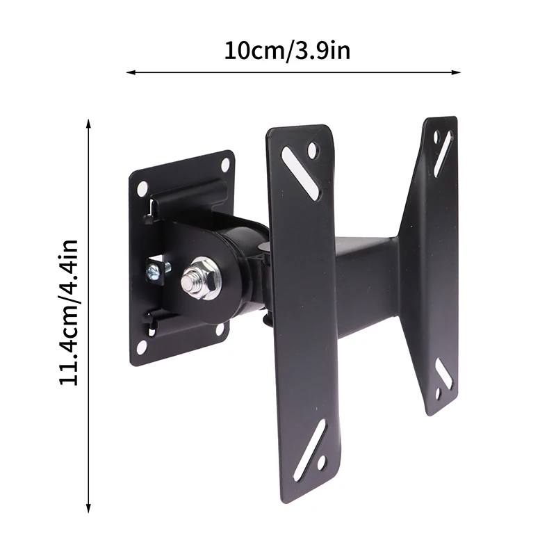 14-24 Cal telewizory Monitor LCD LED uchwyt ścienny stałe telewizor z płaskim ekranem wspornik 180 stopni kąt pochylenia ze śrubą