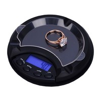 Portable Precision Electronic Scale Plastic LCD Display Pocket Scale Digital Blue Backlight Weight Scale Gold Weighting