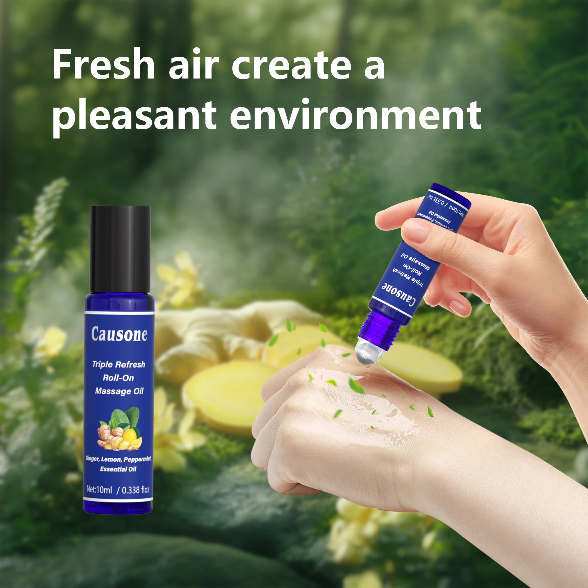 

Массажное охлаждающее масло на роликах с куркумой, лимоном и мятой перечной - освежает разум и успокаивает зуд от укусов комаров (10 мл/тюб