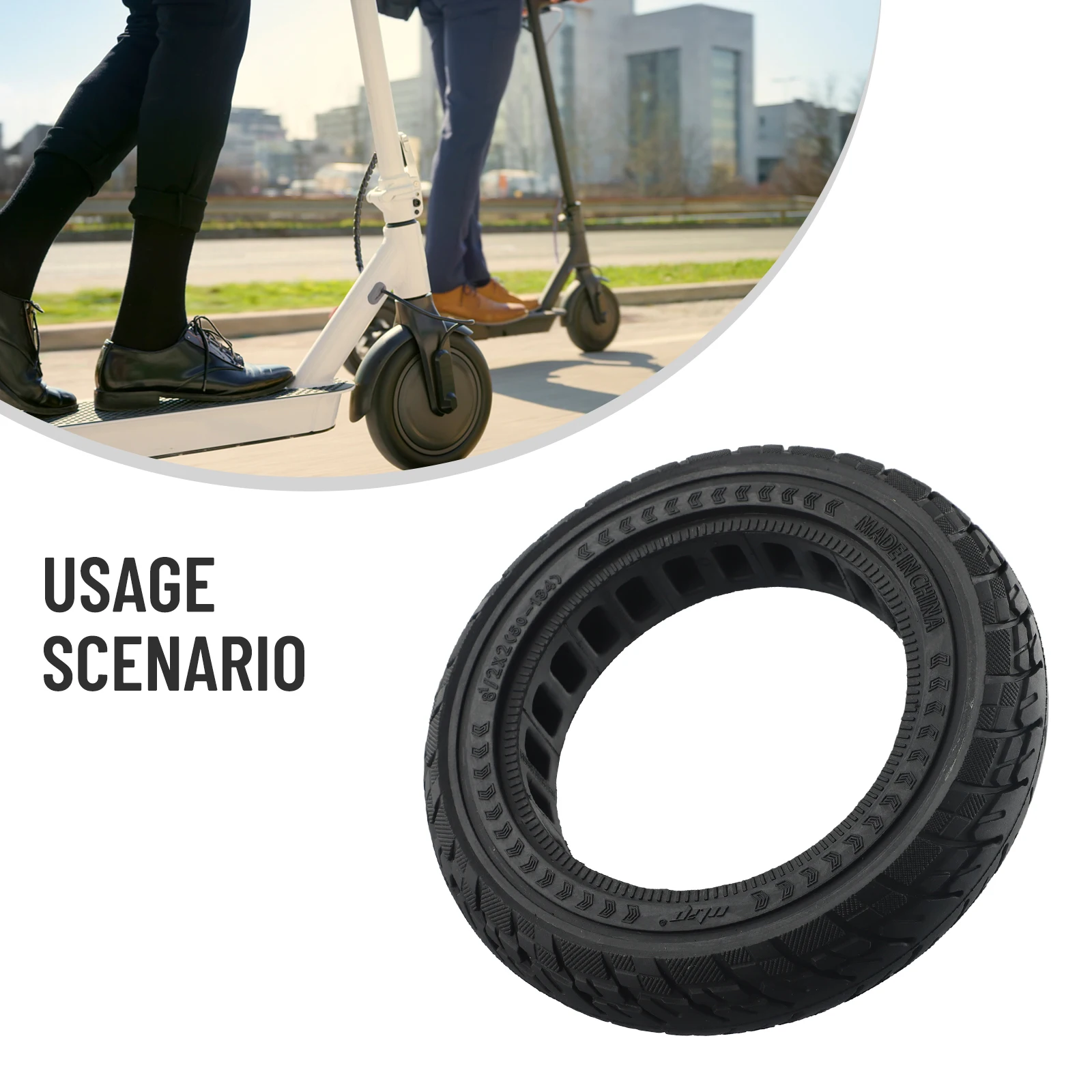 Solid Tire Solid Tyre For Zero 9 8 Off-road Solid Tire For -Inokim Light 2 Electric Scooter Excellent Replacement