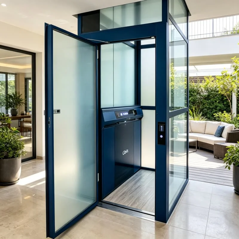 Passenger Elevator For 8 Floors 800kg 1.0m s Machine Room Less MRL Customized For Office Building Small Hotel high quality