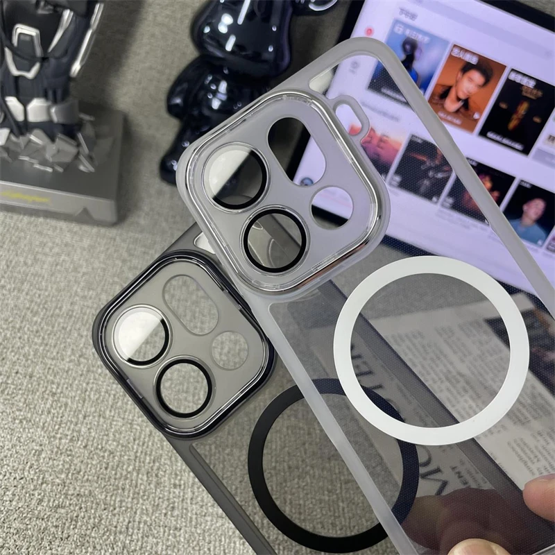 حافظة لهاتف اوبو فايند X9 برو من البولي يوريثان الحراري غطاء مغناطيسي شفاف من السيليكون الناعم لهاتف فايند X 9 X9Pro 5G غطاء حماية للكاميرا ممتص للصدمات