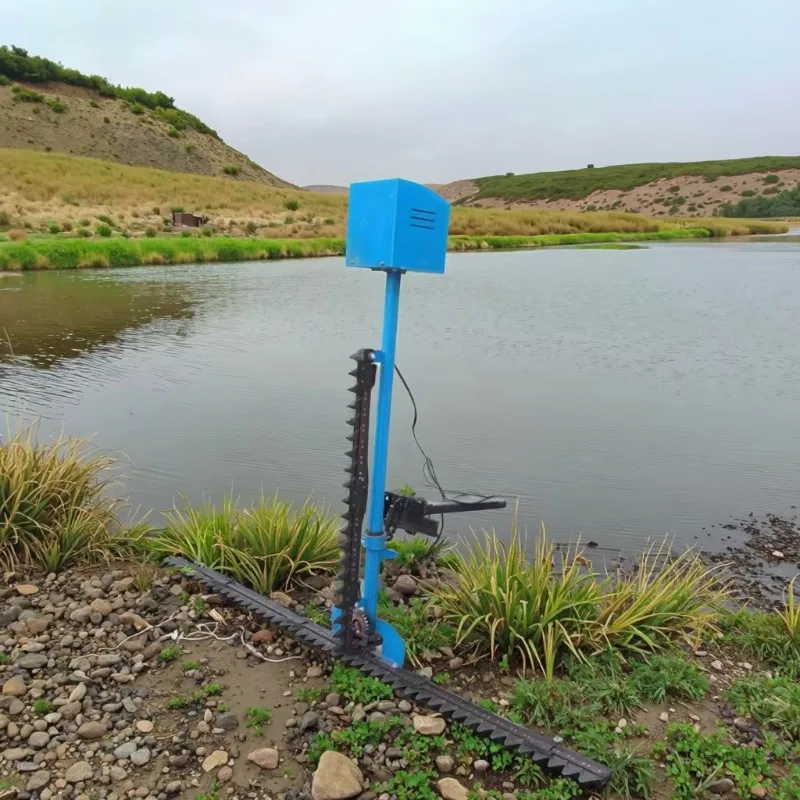 48V Electric Aquatic Weed Harvester Remote Control Reed Grass Cutter For River Channel Lake Marsh Park Cleaning
