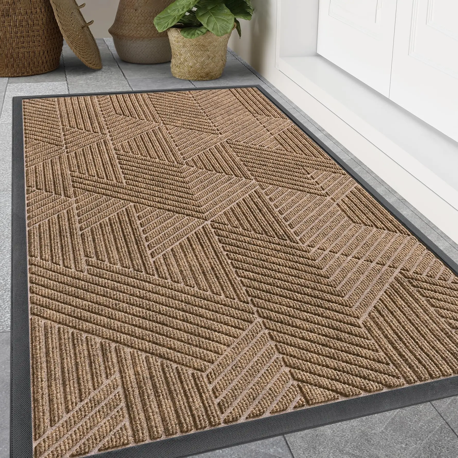 Kitinjoy ستوكات عدم الانزلاق حمام الحصير اضافية لينة ماصة حمام الحصير السجاد آلة قابل للغسل سريعة الجافة الحصير أفخم القدم الحصير