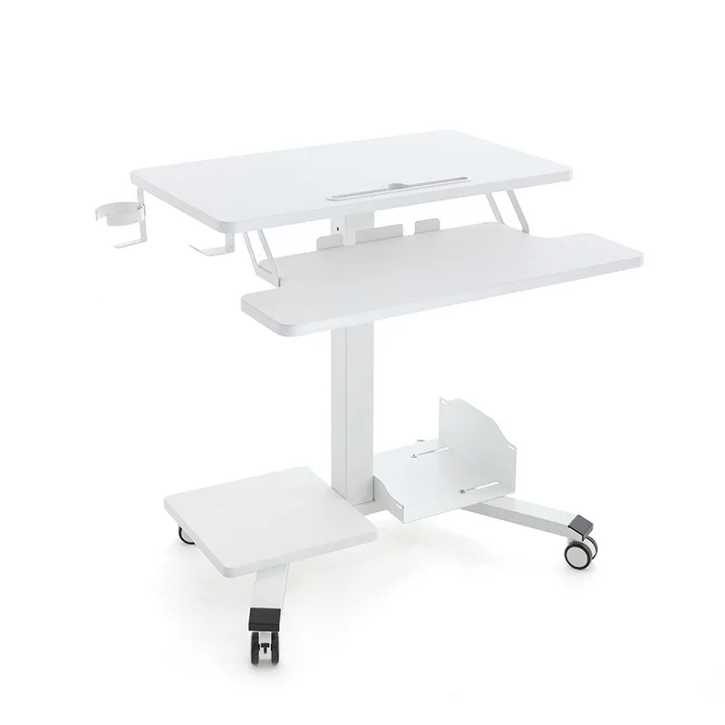 Liftable Computer Desk Standing Desk Rotatable Desktop Home Mobile Desk Workbench