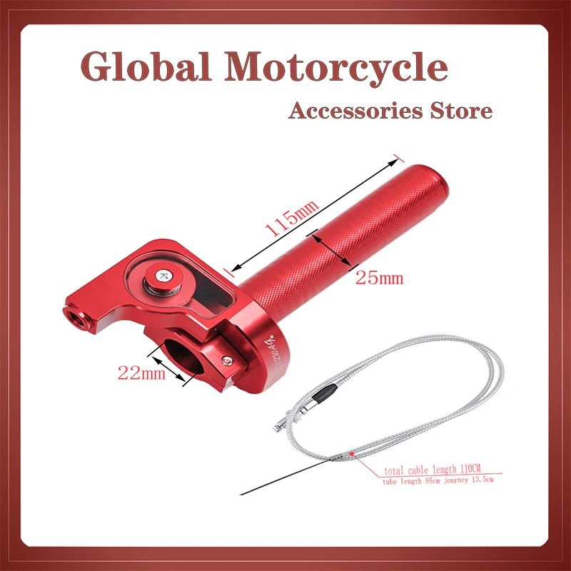 New 7/8 'motorcycle handlebar Acerbs throttle handle fast torque with cases in hand and Honda kawasaki cable car