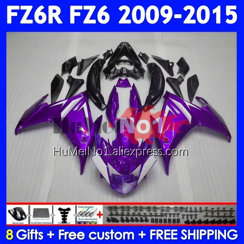 Body For YAMAHA FZ 6R FZ-6R FZ6 FZ6N Hot Purple 372No.175 FZ6R 09 10 11 12 13 14 15 2009 2010 2011 2012 2013 2014 2015 Fairing