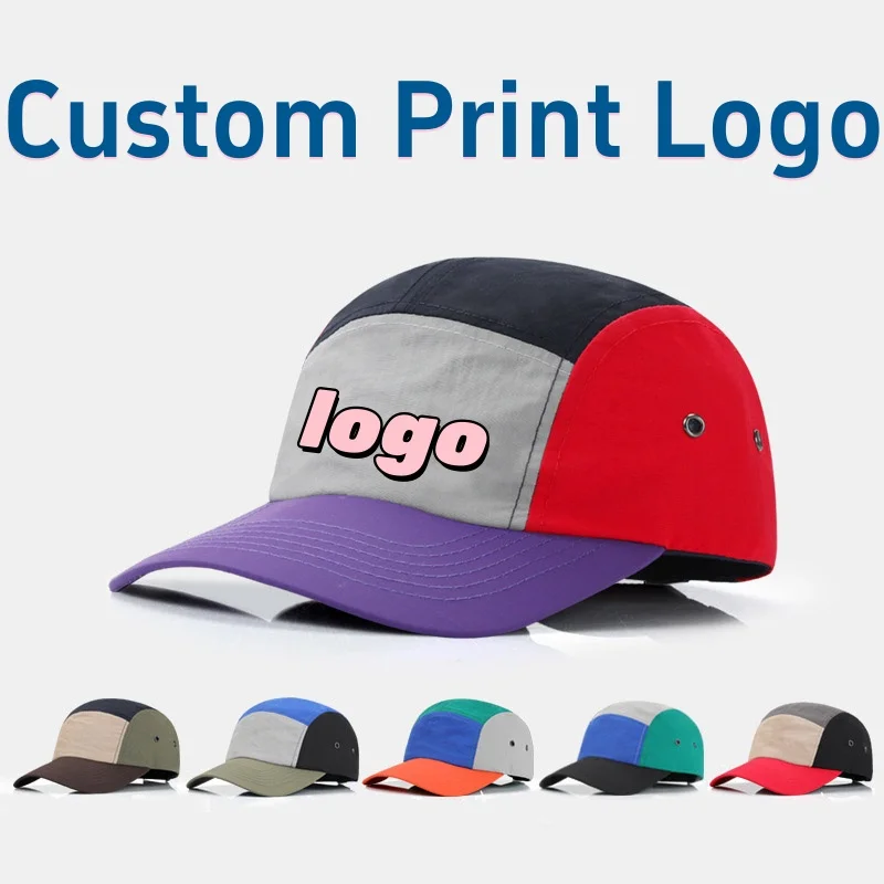 Customized Printed Logo Outdoor Sports Dopamine Color Matching Breathable Duck Tongue Cap Men And Women Minimalist Baseball Hats