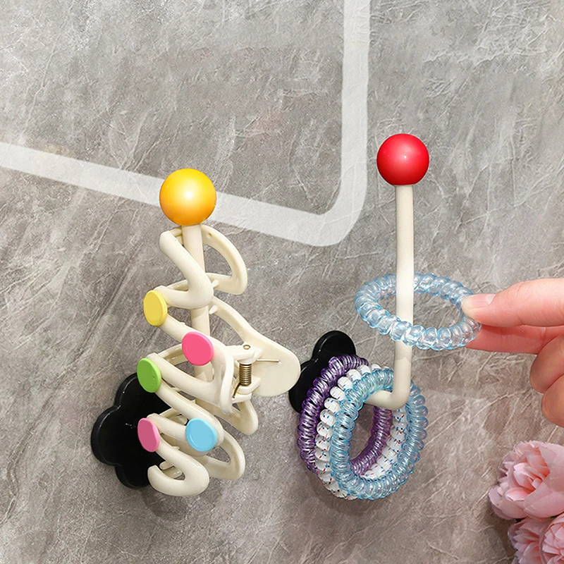 3Pcs Nette Punch-freies Stirnband Display Rack Wand Scrunchie Lagerung Rack Organizer Ständer Halter Haar Zubehör Lagerung