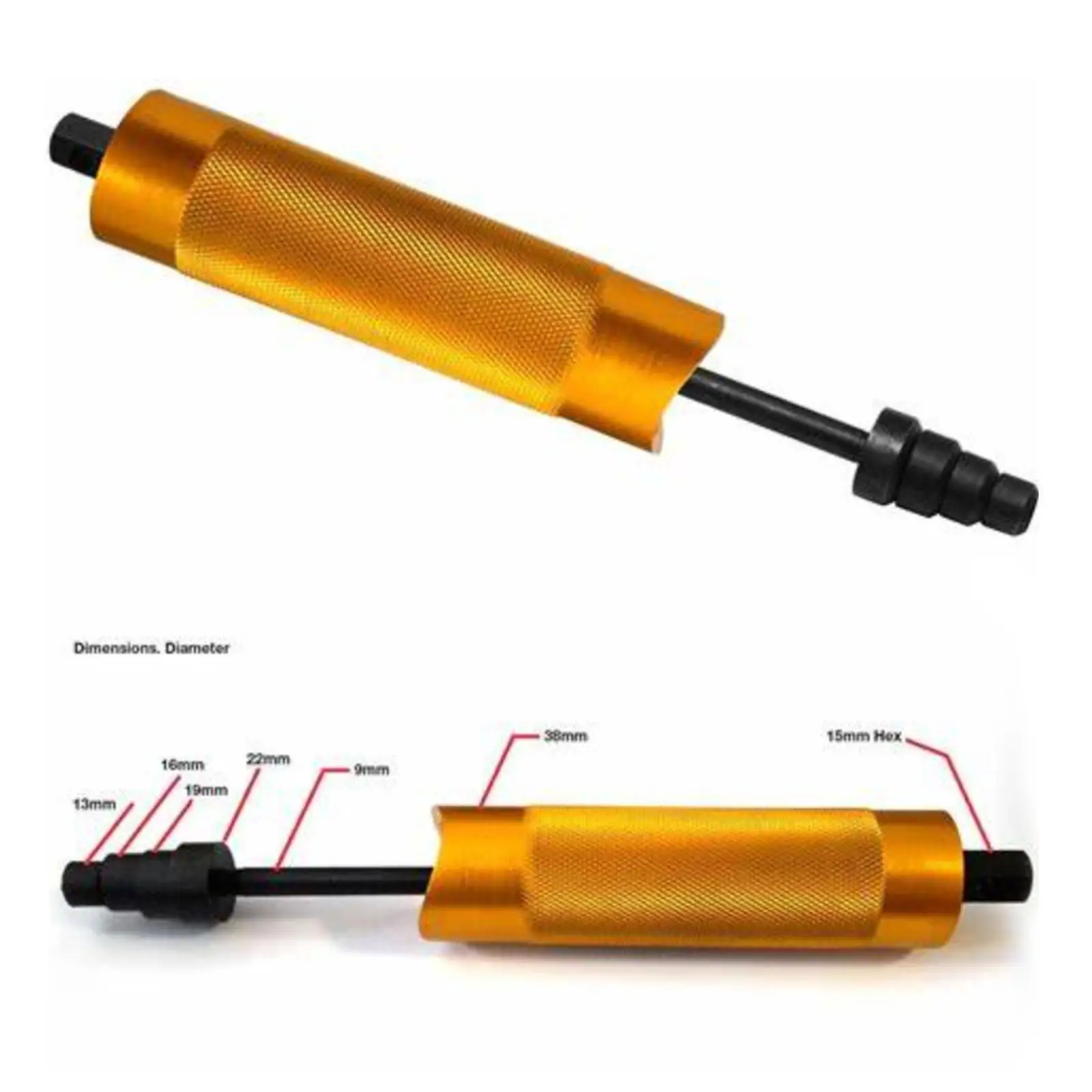 Professional Motorcycle Wrist Pin Puller Robust Aluminum Piston Extractor Handy Workshop Tool Universal for 13 16 19 22 Mm Sizes