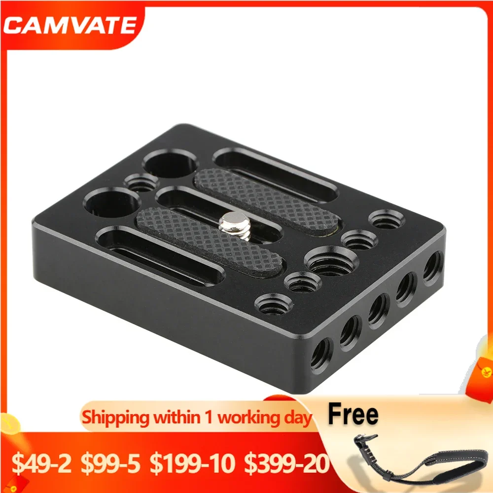 CAMVATE Camera Baseplate Quick Release Plate WIth 1/4