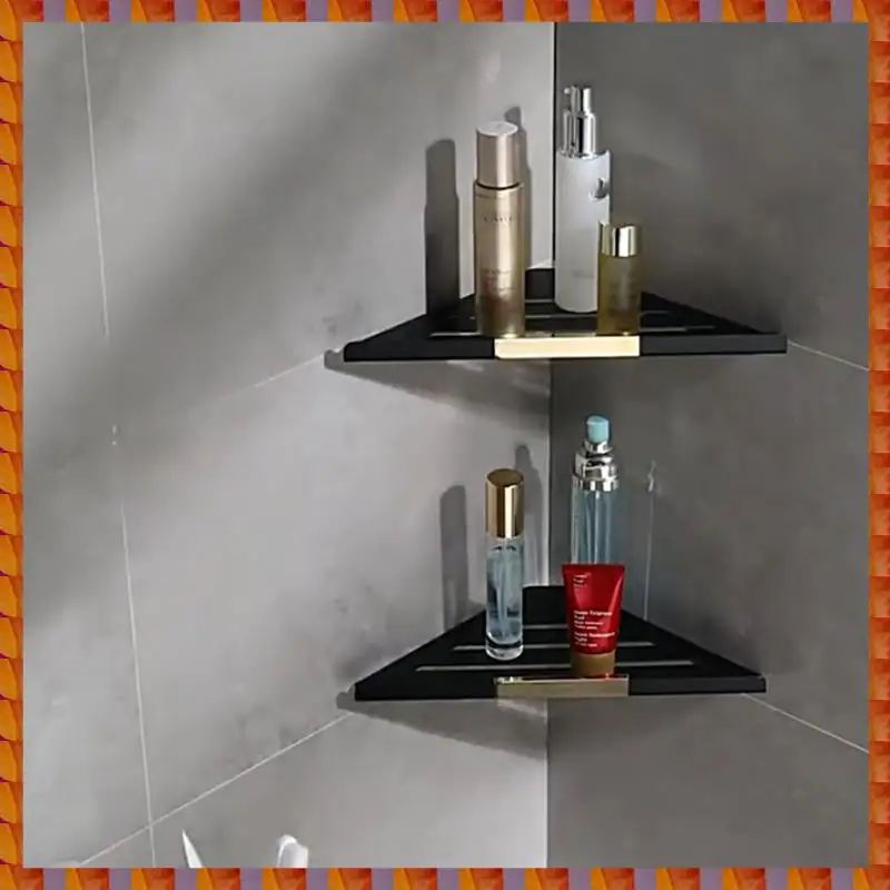 

DIDI Bathroom Corner Rack Wall-Mounted Triangle Shower Corner Rack Toiletries And Cosmetics Storage Rack