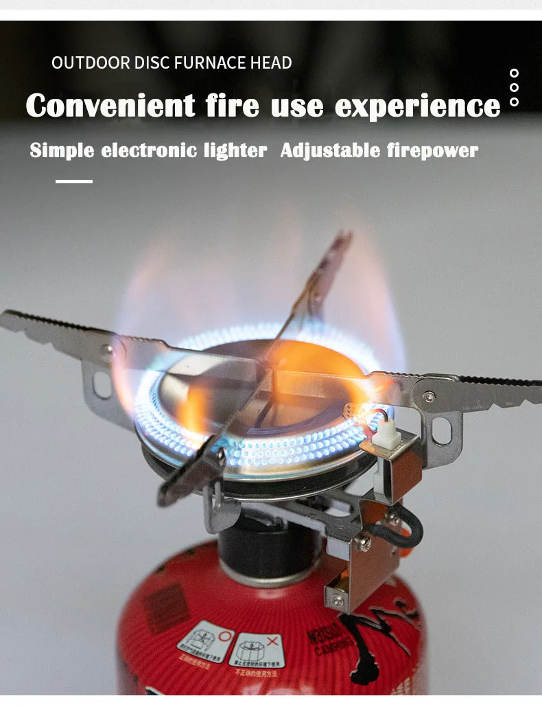 

3000W Backpacking Stove Portable Camping Stove Mini Camp Foldable Gas Stove for Outdoor Cooking, Hiking, Picnic use