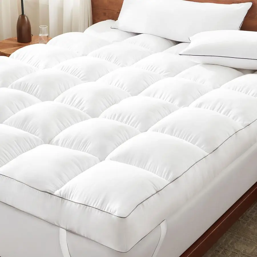 

5 Inch Memory Foam Mattress Topper Queen for Back Pain Relief, Filled with Breathable Memory Foam Pillow Topper Soft Fluffy Supp