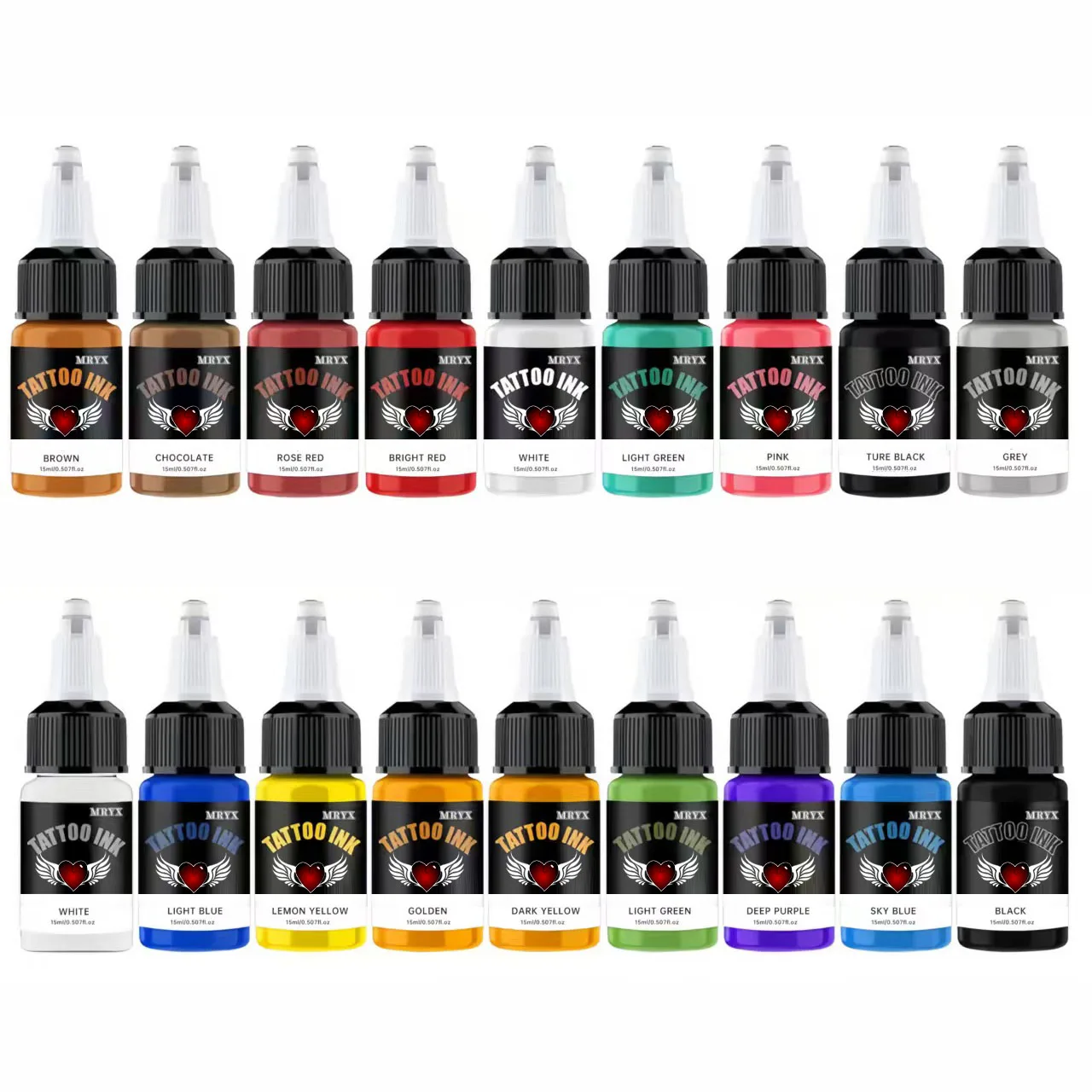 18-color - Tattoo ink - Miniature knife paint and ultraviole
