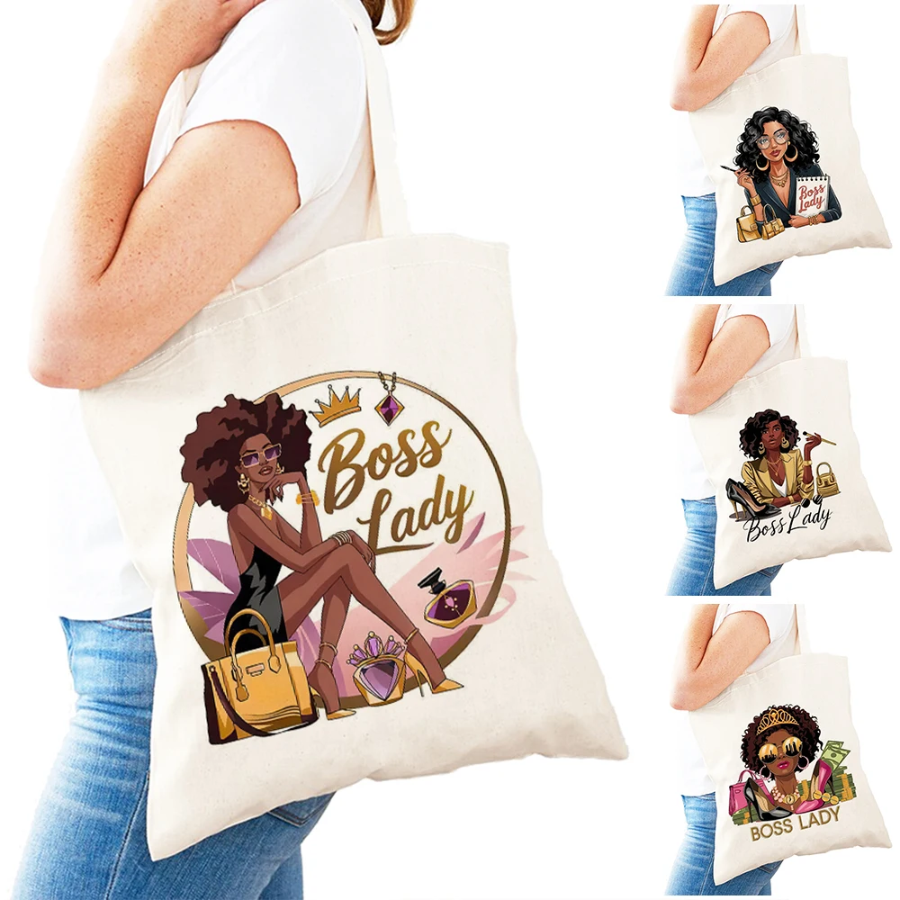 

Fashion African Style Icon Lady Shopper Bags Ethnic Chic Woman Daily use Shoulder Handbag Tribal Trend Figure Girl Shopping Bag