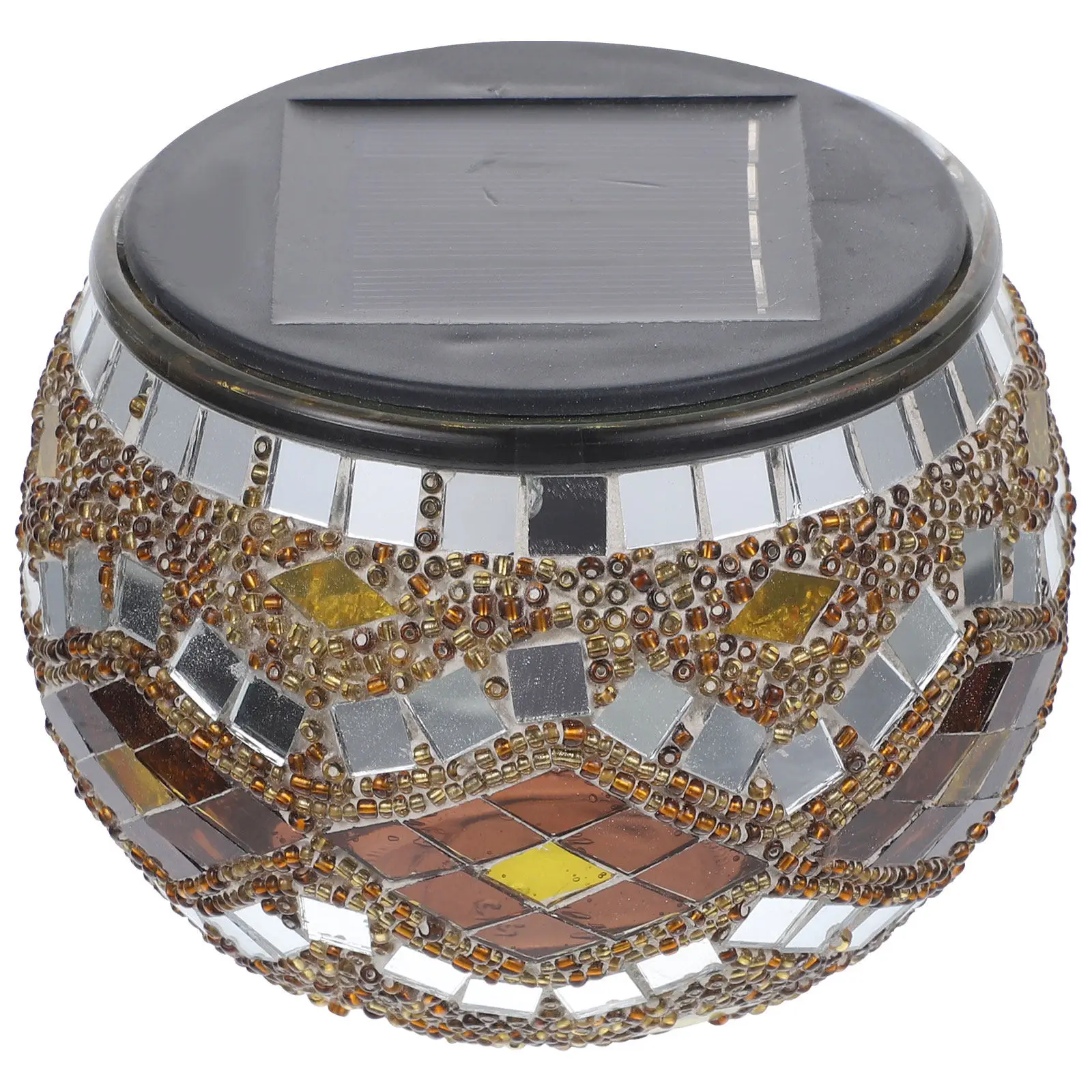 ソーラーモザイクヤードランプコーヒーオムスイッチled屋外装飾防水ガーデンライトledヤード芝生ライト屋外モザイク