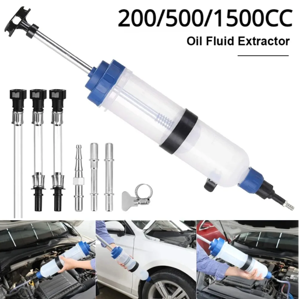 200/500/1500cc Oil Fluid Extractor Filling Oil Change Syringe Bottle Transfer Automotive Fuel Extraction Pump Oil Extractor Pump