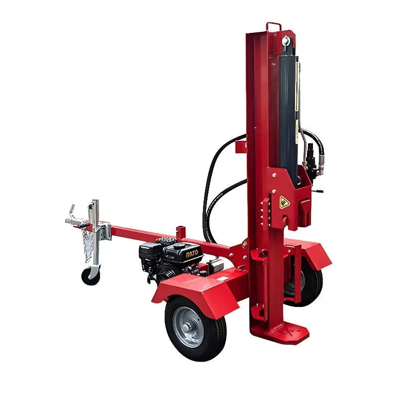Single Handle Log Splitter Machine with Hydraulic Cylinder for Wood Log Firewood for Family Use 40T Splitting Force