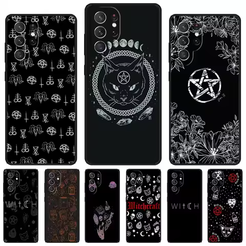 Witch Magic phone case For Samsung Galaxy S24 S23 S22 Ultra Note 10 20 Plus S8 S9 S10 S20 S21 FE Cover