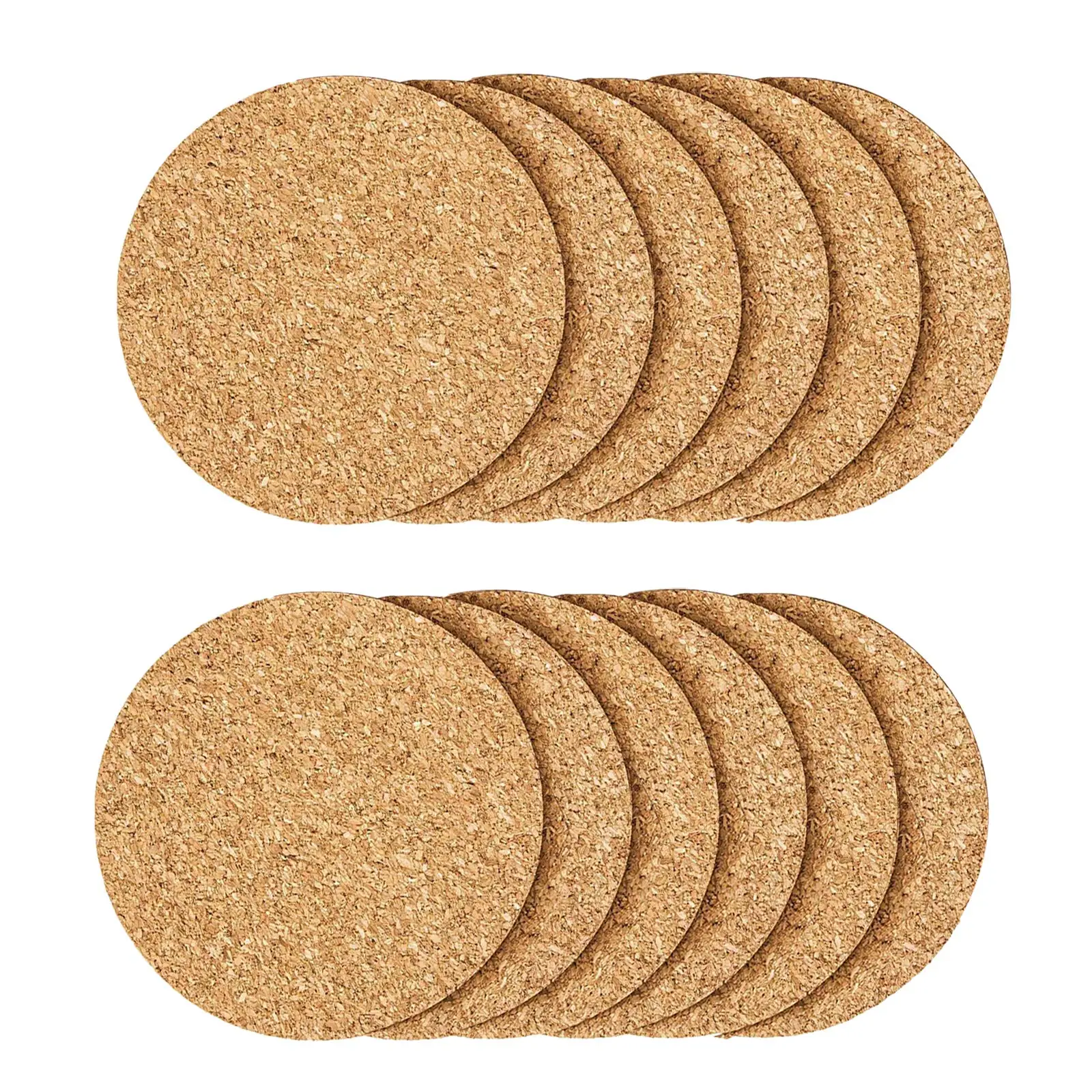 12 Pcs Cork ers, Reuse Cork er for Drink, Blank er for Craft