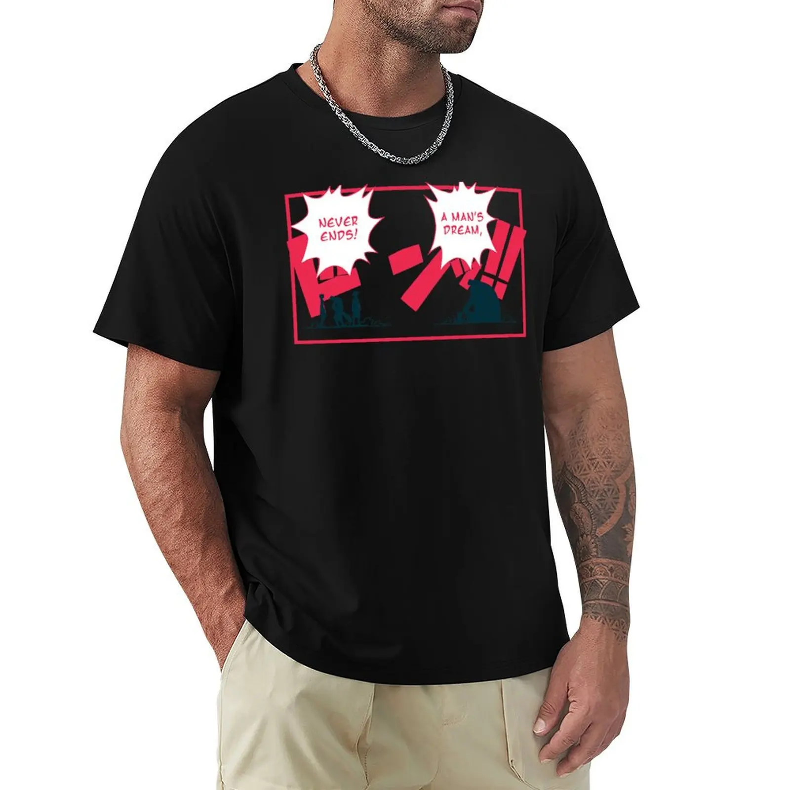 

Black Beard's Speech T-Shirt sweat custom t shirt funny costumes Short sleeve tee Short sleeve tee men