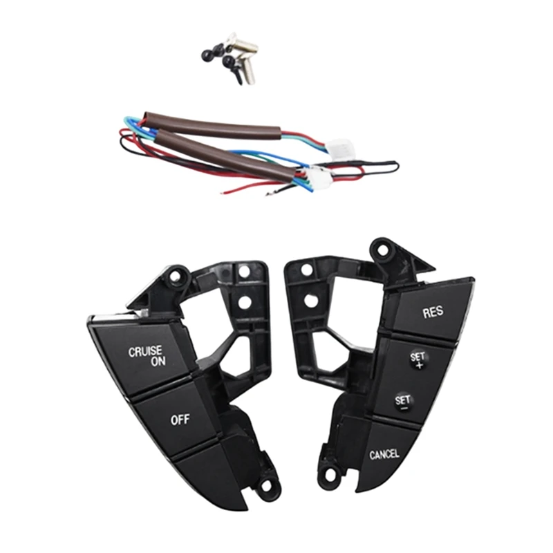 Super Sale Car Steering Wheel Button Cruise Control Switch with Wiring Harness for Mazda 3 5 CX-7