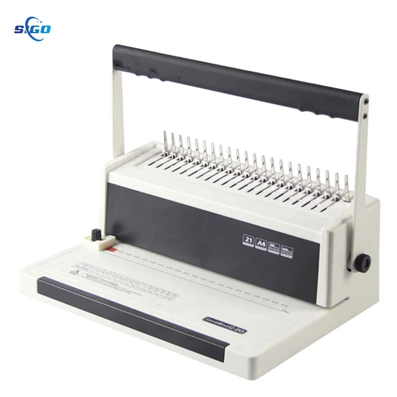 Easy For Bind Heavy Duty 25 Sheets Manual Punch Plastic Comb Binding Machine SG-C25A