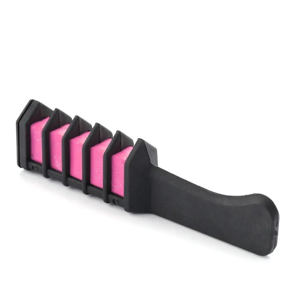 DIY Hair Color Disposable Hair Chalk Comb Temporary 6 Colors Hair Color Dye Washable Mini Hair Dye Marker Women Girls