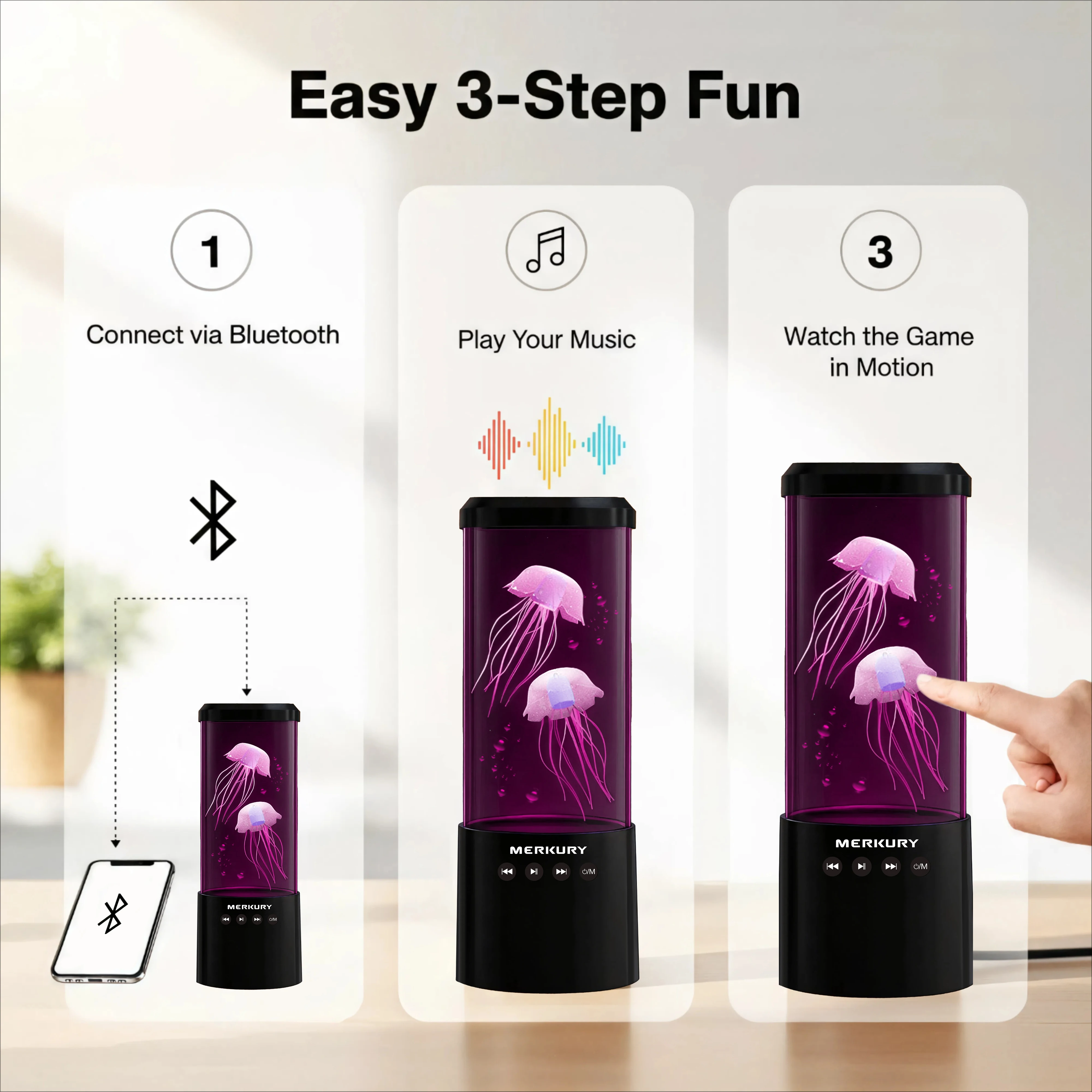 Color-Changing LED Lamp USB Charging Bluetooth Connection with Music Sound Night Light for Children Gifts Home Room Decoration