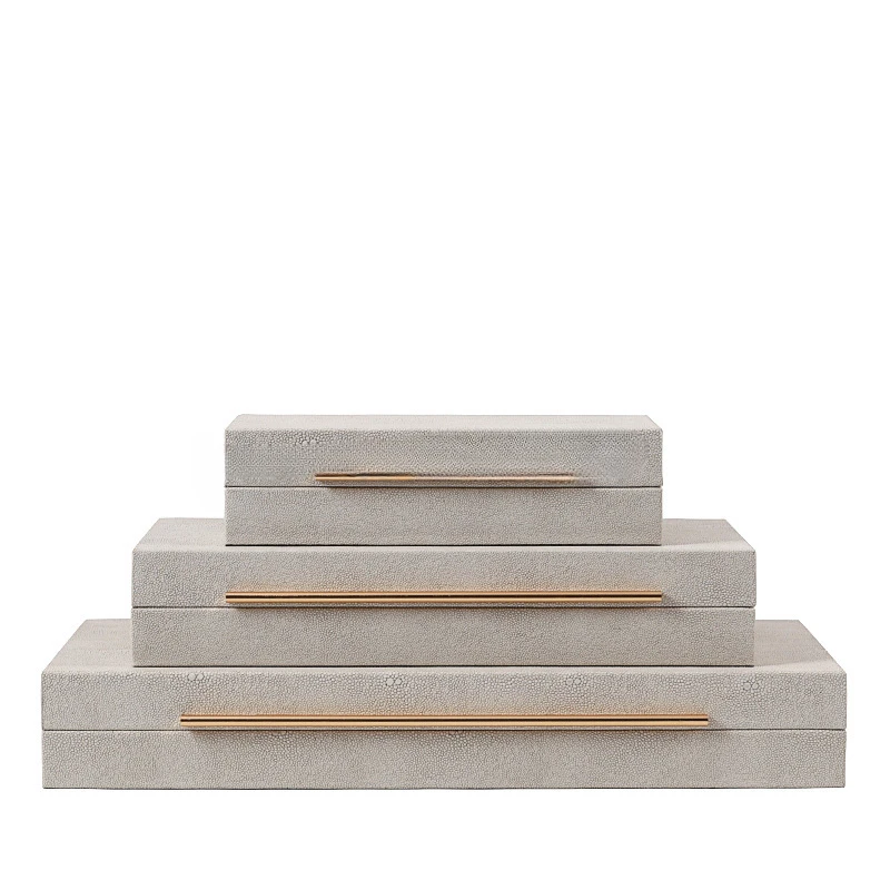 

Шкатулка для драгоценностей, кожаная шкатулка для хранения ювелирных изделий из трех частей, модель комнаты, туалетный столик, украшение гардероба