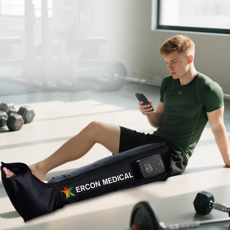 Portable Air Compression Recovery Pump Boots Pressotherapy Lymphatic Massager For Athlete Sports Muscle Recovery
