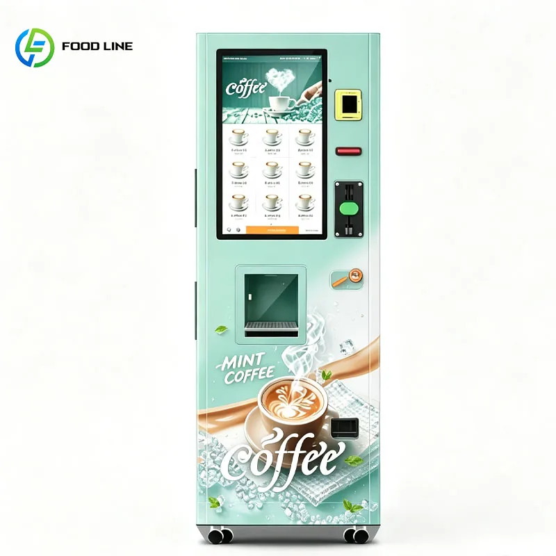 Coffee Vending Machine Commercial Fresh Ground Coffee Maker Automatic Bean Grinder Retail Store Customized