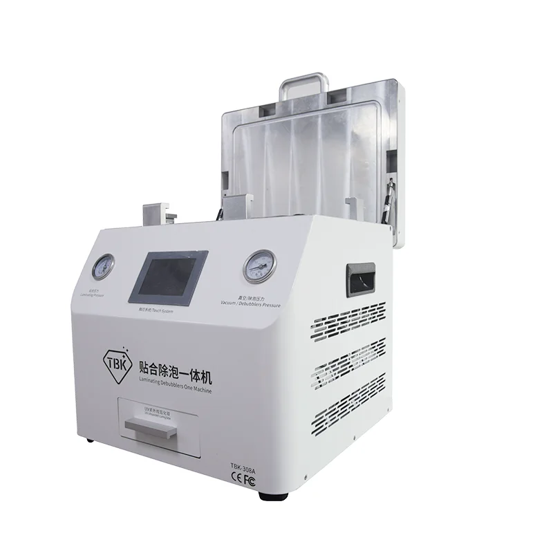 2025 New TBK-308A UV 5 in 1 LCD OCA Laminating Defoaming UV Curing Box One Machine Defoaming Bubble Removing Machine