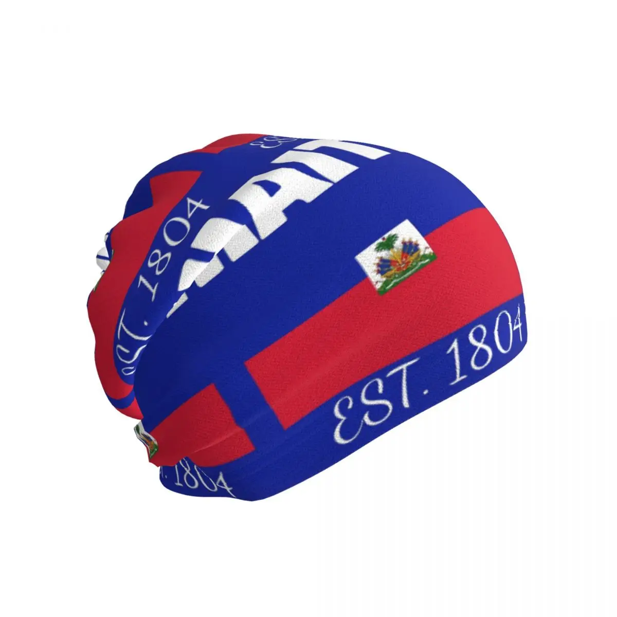 Haiti EST. 1804 Independence Haitian Flag Merch Bandana Neck Cover Printed Mask Scarf Cycling Balaclava For Men Women Adult